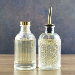 Dispensador de jarabe de vidrio simple de 7oz, cucharas de té para barra de café de miel de caramelo de vainilla para Tequila empacado en cajas de cartón - Product Image 2