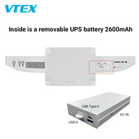 Ordinateur tout-en-un avec batterie UPS intégrée, 23,8 et 27 pouces, coque arrière personnalisable, déverrouillage facial IA, alimentation UPS incluse