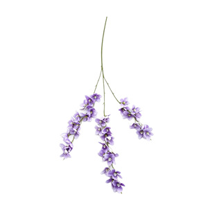 ดอกมะลิประดิษฐ์แบบสามแฉก ตกแต่งดอกไม้แขวน สีม่วง น้ำเงิน ชมพู เขียว ผ้าไหม สำหรับงานแต่งงาน - Product Image 5
