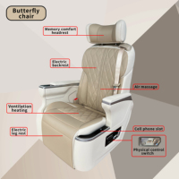 Siège de voiture ST-HD de luxe VIP pour intérieur de véhicule, type aviation, avec massage électrique et inclinaison automatique, pour van et bus