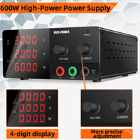 Alimentation de laboratoire régulée DC KUAIQU R-SPS3020 600W 30V20A à double sortie avant-arrière avec bouton d'encodage pour laboratoire, industrie et réparation de téléphones