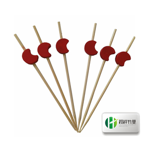 Eleganti Spiedini Decorativi in Bambù da 4,7 Pollici <span class=keywords><strong>con</strong></span> Foglie Verdi di Palma per Chic Cocktail Party all'Aperto - Product Image 4