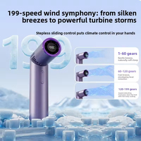 Ventilateur portable pliable rechargeable haute puissance à moteur sans balais, 6 vitesses, batterie intégrée, vente chaude