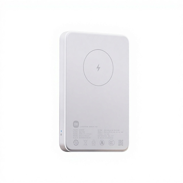 Mi 5000mAh Thin Magnetic Wireless Power Bank 7.5W USB-C Two-way Fast Charging Plastic Portable for iPhone 17 16 15 14
