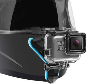 Cámara accesorios de la motocicleta POV disparos cara completa casco correa de barbilla Chin soporte titular de montaje para GoPro héroe 9 Xiaomi Yi - Product Image 2