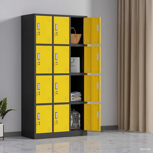 12 Cửa Kim Loại Trường Sinh Viên Tủ Khóa Nhân Viên Quần Áo Thép Phòng Tập Thể Dục Locker Tủ Thay Đổi Phòng Thép Locker Cho Các Trường Học Nhân Viên Phòng Tập Thể Dục - Product Image 4