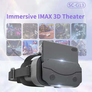 Lunettes de réalité virtuelle Sotec Custom Sleek <span class=keywords><strong>4K</strong></span> AR/<span class=keywords><strong>VR</strong></span> 3D pour films, support de tête, réalité virtuelle pour <span class=keywords><strong>PC</strong></span>, carton avec écran virtuel de plus de 80 pouces - Product Image 3