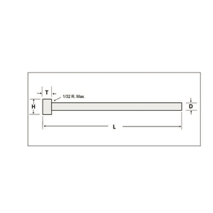 Nhà sản xuất tùy chỉnh SKD-11 côn pin 100 mm loại trực tiếp và giả mạo chân thẳng ejector loại - Product Image 2
