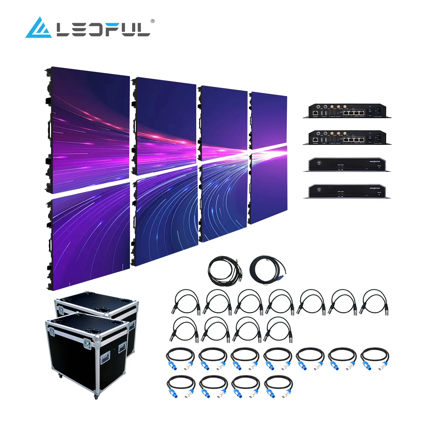 P2.6 P3.91 P4.81 500Mm X 500Mm Led Smd Verhuur Display Commerciële Reclame Verhuur Led Scherm