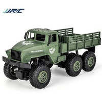 Ventes JJRC Q68 RC Transporter Camion Jouet 1/18 Échelle Télécommande 2.4GHz Six roues Télécommande Hors Route Modèle Camion Militaire