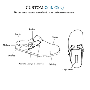 Aceptamos Pedidos Personalizados: Zuecos de Plataforma con Hebilla Ajustable, Antideslizantes, de Cuero Genuino Suave y Corcho, para Mujer y Hombre, Estilo Birkenstock - Product Image 2