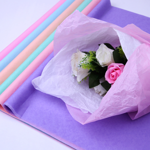 Chất lượng cao 17gsm mỏng bán buôn trang trí đồng bằng màu gói giấy Tissue - Product Image 2