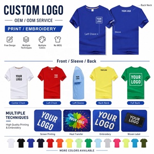 Camiseta de Manga Corta para Hombre, Tejido de Seda de Hielo, Logotipo Personalizado al por Mayor, Transpirable, de Secado Rápido, Cuello Redondo, Suave, para Verano - Product Image 2