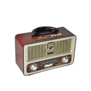 Factory price M-111BT M111BT Portable Retro AC D/C Charged AM FM SW1 SW2 4 Band Stereo USB TF MP3 Radio With Remote Control