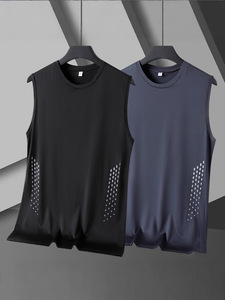 Chaleco Deportivo Casual de Verano para Hombre, sin Mangas, para Entrenamiento Físico, Camisetas de Baloncesto de Malla de Secado Rápido para Hombre - Product Image 2