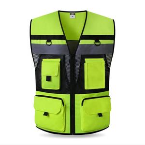 Gilet de sécurité haute visibilité Gilet de travail réfléchissant orange pour vêtements de travail de <span class=keywords><strong>superviseur</strong></span> de construction <span class=keywords><strong>d</strong></span>'<span class=keywords><strong>entrepôt</strong></span> - Product Image 2