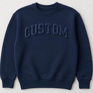 Camiseta de Manga Larga para Hombre, Estilo Urbano, Estampado Gráfico en 3D con Espuma, Algodón Grueso de Alta Calidad, Talla Grande - Product Image 3