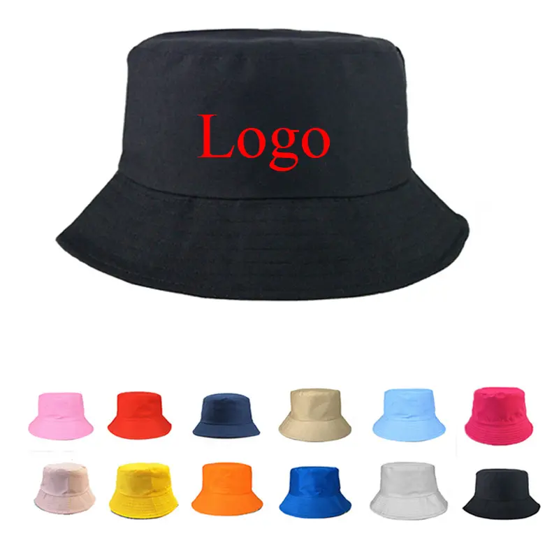 Hb0001 New Street Wear donna uomo Casual Veracap Logo personalizzato Design Wide Edge Plain Outdoor Sport Fisherman Basin Bucket Cap Hat