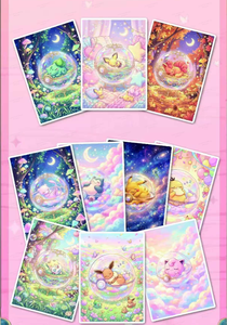 MS Vente en gros à bas prix <span class=keywords><strong>Pokémon</strong></span> Wonderland Paper Premium Fan Art Borads Cartes de collection Impression couleur intégrale portable Boîte mystère - Product Image 4