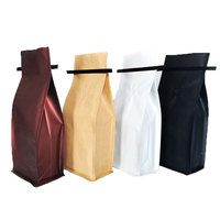 Sacs à café personnalisés imprimés de qualité alimentaire DX Pack, emballage refermable en sachet, carton plastique MOPP/VMPET/PE avec fermeture à lien, fond plat et valve
