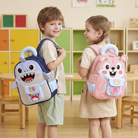 Nouveau Sac à Dos Transfrontalier pour Enfants, Mignon Dessin Animé, Maternelle, 3-6 Ans, Garçons Filles, Léger, en Nylon et Polyester Respirant