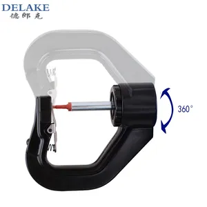 2023 China Delake New Style Automatic Rebound bovini Ear Tag pinze applicatore di marchi auricolari per capre pecora mucca maiale