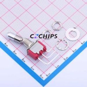 7101K2AV2QE Toggle Switch Switch Single Pole Double Throw 120V 28V Cylindrical Knob - Product Image 1