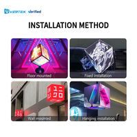 Nuovo Design Led digitale creativo esterno impermeabile Led cubo schermo magico per la pubblicità segnaletica