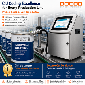 Bestselling DOCOD CIJ Industrial Continuous Barcode Batch Coding Machine V2000 Small Character Inkjet Date <b>Printer</b> for <b>Cable</b> Box - Product Image 2