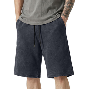 Street Wear Latest Design Men Acid Wash <b>Shorts</b> In Solid Color Breathable and Lightweight Logo & Color Acid Wash <b>Shorts</b> - Product Image 6