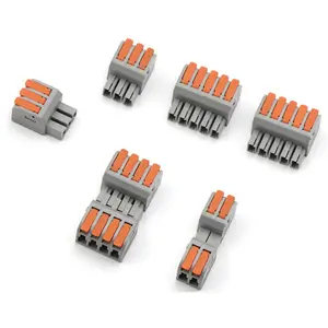 Fornecedor spl2 reutilizável fatia rápida para fiação 2pin condutor empurrar no fio do conector do bloco terminal