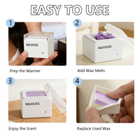 Chauffe-cire portable de bureau pour le bureau, le dortoir, l'hôtel, fonctionnement à une touche, mini-machine à faire fondre la cire parfumée