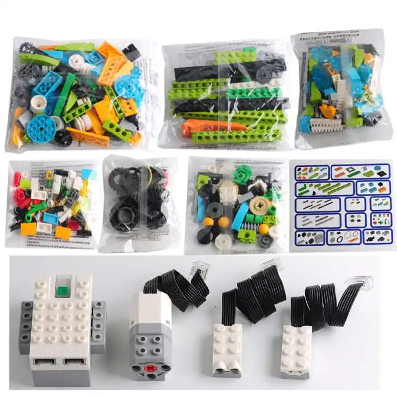 DIYmall 280PCS WEDO 2.0 Core Set Building Blocks Programmable Robot 45300 Education Bricks Toy For Legoed Kid's Gift