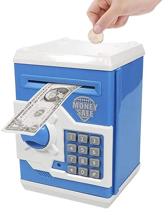 Dropshipping Piggy Bank Mini Gift Electronic Mini ATM Safe Coin Banks Money Saving Box