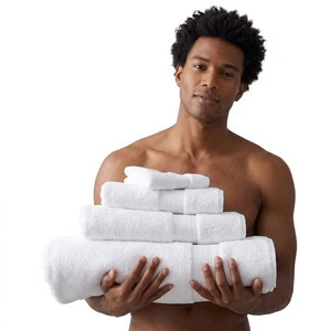 EVERGREEN Premium Organic Cotton <b>Bath</b> <b>Towels</b> <b>Set</b> Antimicrobial Eco-Friendly Quick-Dry Solid White Rectangle Woven Home Use Adult - Product Image 1