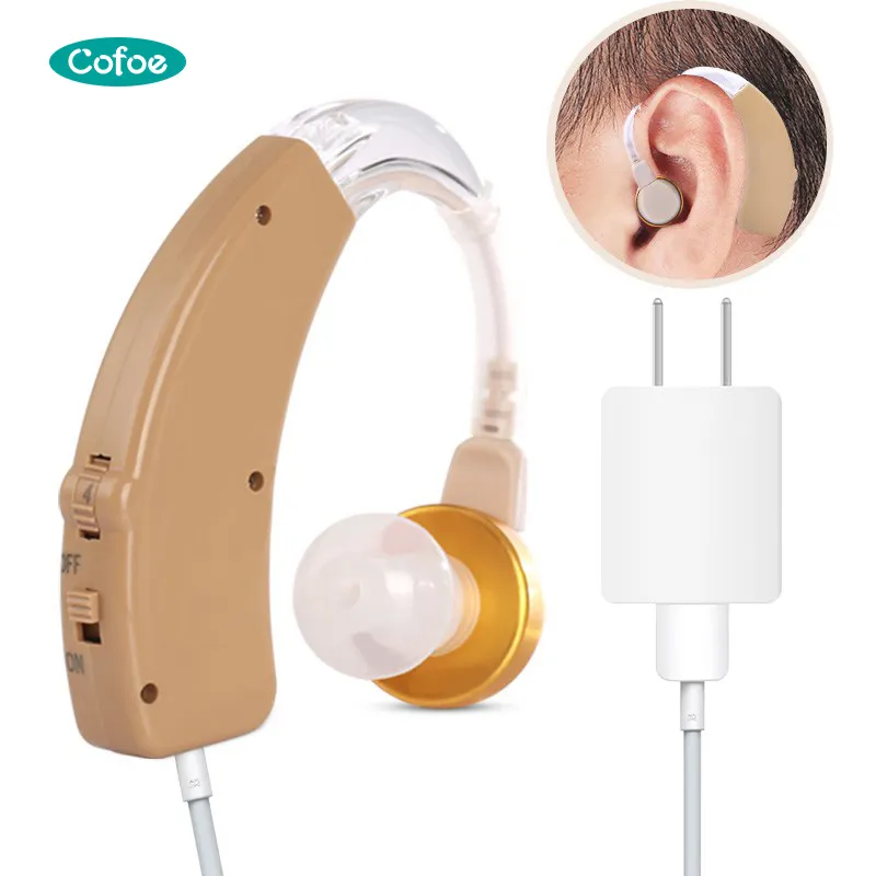 電力充電式補聴器、老人BTE補聴器イヤホン