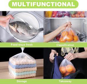 Sacs de conservation alimentaire en PE de qualité alimentaire pour supermarché, emballage personnalisé en rouleau pour fruits, vente en gros du fabricant - Product Image 4