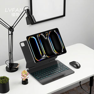 คีย์บอร์ดมหัศจรรย์ M4 <span class=keywords><strong>iPad</strong></span> <span class=keywords><strong>Pro</strong></span> พร้อมเคสป้องกันทัชแพดแบ็คไลท์7ชิ้น - Product Image 1