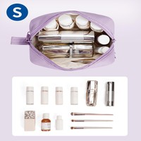 Trousse de Toilette en Nylon Multicolore à Fermeture Éclair pour Femmes et Filles, Motif Lettres, Meilleure Vente, Pochette de Maquillage Organisateur
