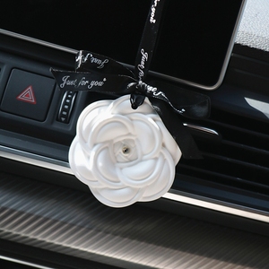 Bán Buôn Gốm Thơm Sứ Camellia Hoa Hương Thơm Hương Thơm Tinh Dầu Khuếch Tán Treo Xe Tủ Quần Áo Làm Mát Không Khí - Product Image 2