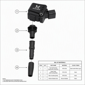 คอยล์จุดระเบิด MANER รุ่น OE 04E905110L 04E905110R 04C905110J ใช้ได้กับรถยนต์ Audi A1 Q2L Q3 VW Golf 6 MK6 Jetta Caddy Tiguan Skoda Kodiaq 1.4 - Product Image 5