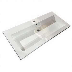 Vente directe d'usine <span class=keywords><strong>MEBO</strong></span>, lavabo rectangulaire moderne en résine pour salle de bain, facile à nettoyer - Product Image 3