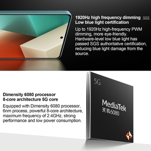 Prix pas cher 6.67 pouces Xiaomi Redmi Note <span class=keywords><strong>13</strong></span>, 6 Go + 128 Go MIUI <span class=keywords><strong>14</strong></span> Mediatek Dimensity 6080 Octa, Puissance de charge: 33W - Product Image 4