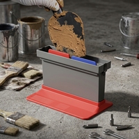 Kotak Pembersih Pisau Dempul yang Dapat Digunakan Kembali, Spatula Pelukis, Pisau Pengikis, Alat Tangan Pembersih untuk Perbaikan Bodi Mobil, Drywall, dan Pengecatan