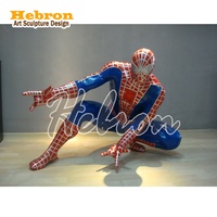 Statue en résine Spider-Man grandeur nature personnalisée, figurines d'action Spider-Man, sculpture Spider-Man, super-héros Spider-Man