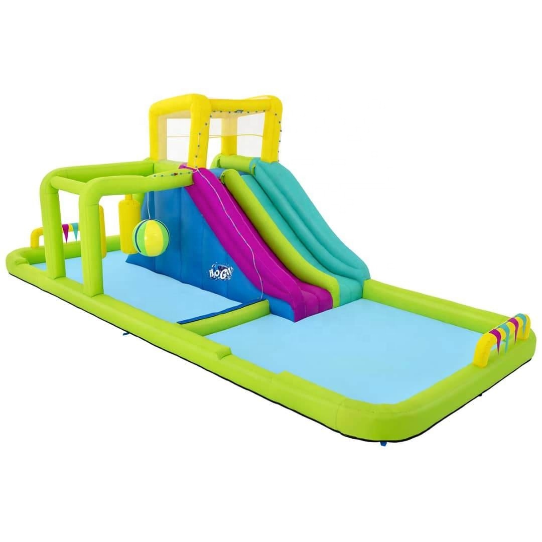 In Stock H2OGO Big Size 7.1m x 3.1m x 2.65m Water Slide 53387 Water Park Pool Slide Outdoor Inflatable Kids Water Slide