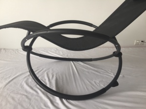 Fauteuil solaire de <span class=keywords><strong>jardin</strong></span> en acier inoxydable, chaise pivotante, charge maximale 160 kg, revêtement Textile respirant, pour Patio et piscine - Product Image 3