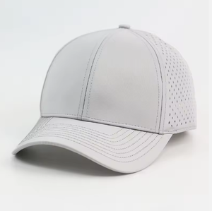 Casquettes Snapback Unisexe 6 Panneaux Vintage Sport Style Papa Imperméables en Nylon avec Perforations Laser et Visière Courbée - Product Image 5