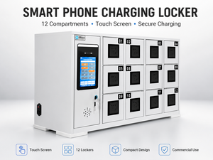 Smartphone Charging Locker <b>With</b> Usb Inside, 12 Door Wall Mounted Station for Lounge, Hotel & Tourist Attraction C-WB263 Space-Sa - Product Image 6