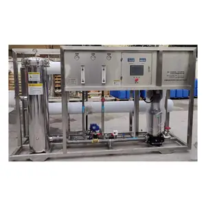 Máquina de tratamento de sal marinho para purificação de poços profundos 1000lph planta de água Ro